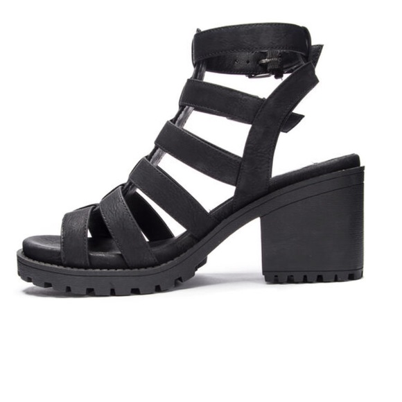 NWOT Chinese Laundry Fun Stuff Chunky Strap Sandal BLACK - SIZE 8 - Picture 6 of 10